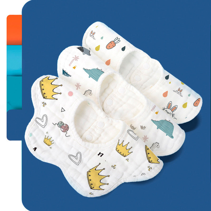 Keep Your Little One Clean and Adorable with Rotating Flower Waterproof Baby Cloths