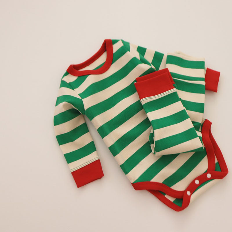Baby Striped Romper Leggings