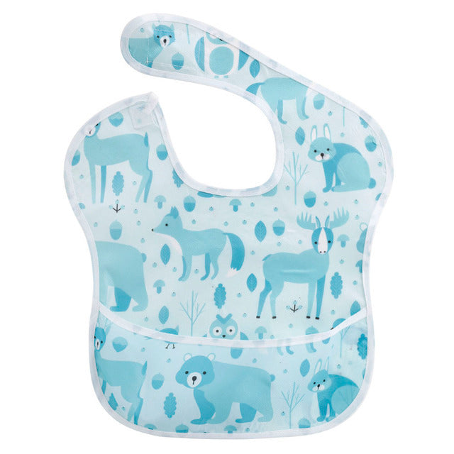 Polyester TPU Coated Waterproof Baby Bibs