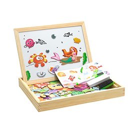 Wooden Magnetic Puzzle Toys Children