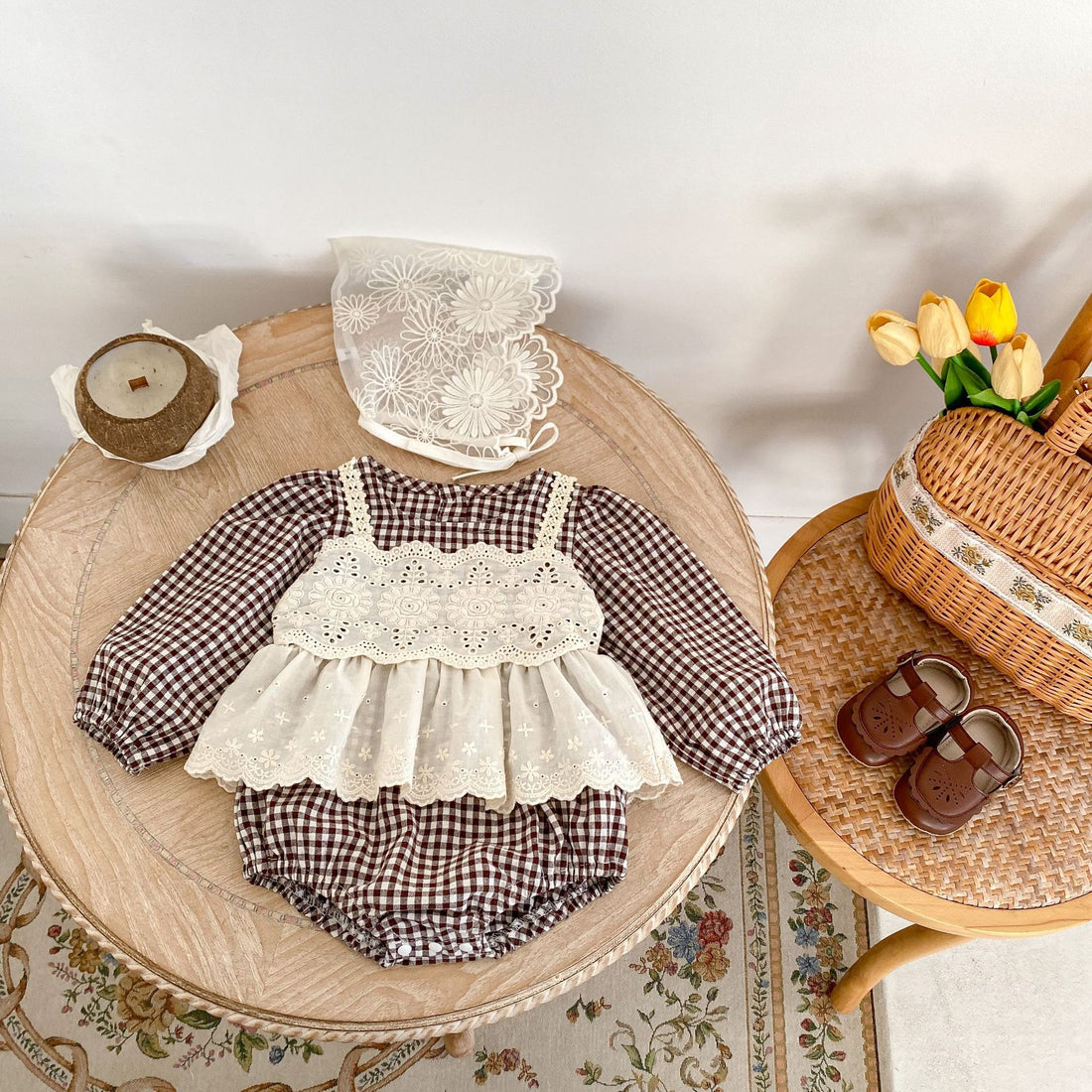 Lace Small Skirt Triangle Rompers