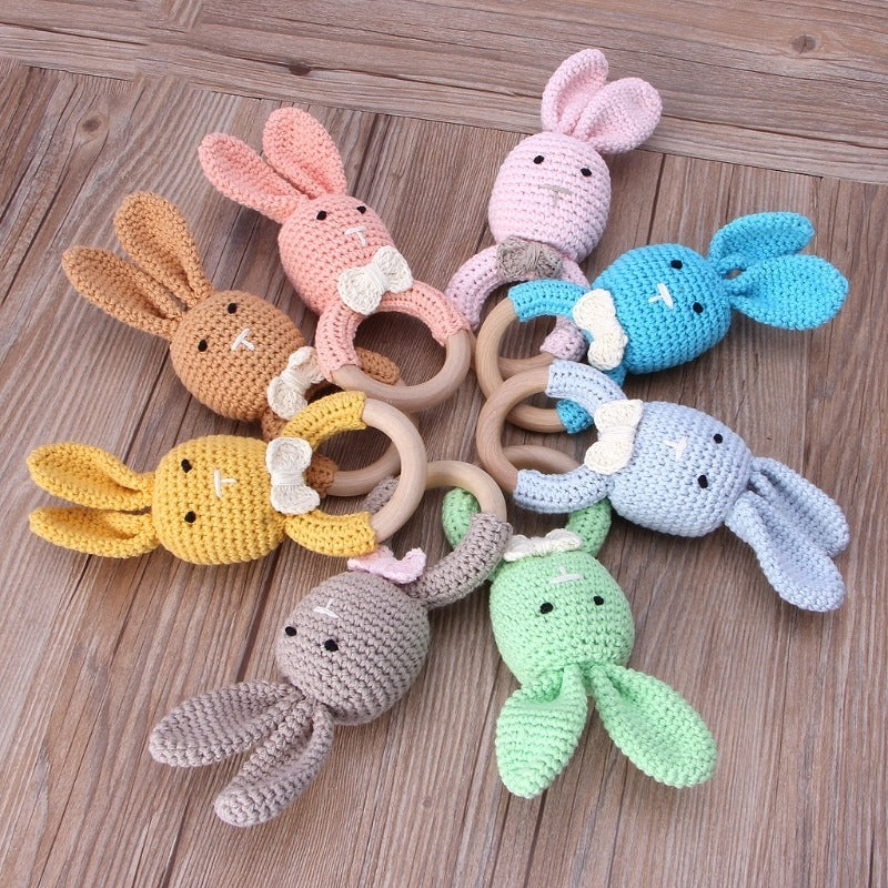 Baby rattles crochet diy material
