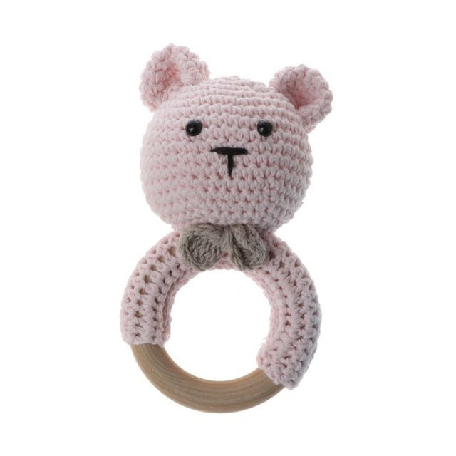 Baby rattles crochet diy material