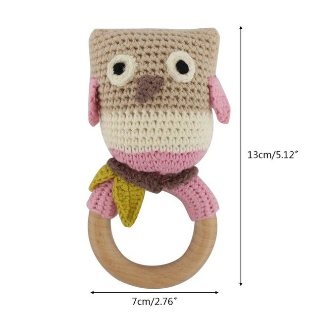 Baby rattles crochet diy material