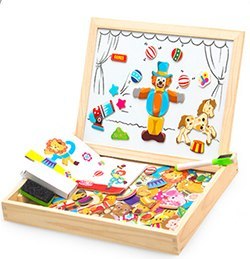 Wooden Magnetic Puzzle Toys Children