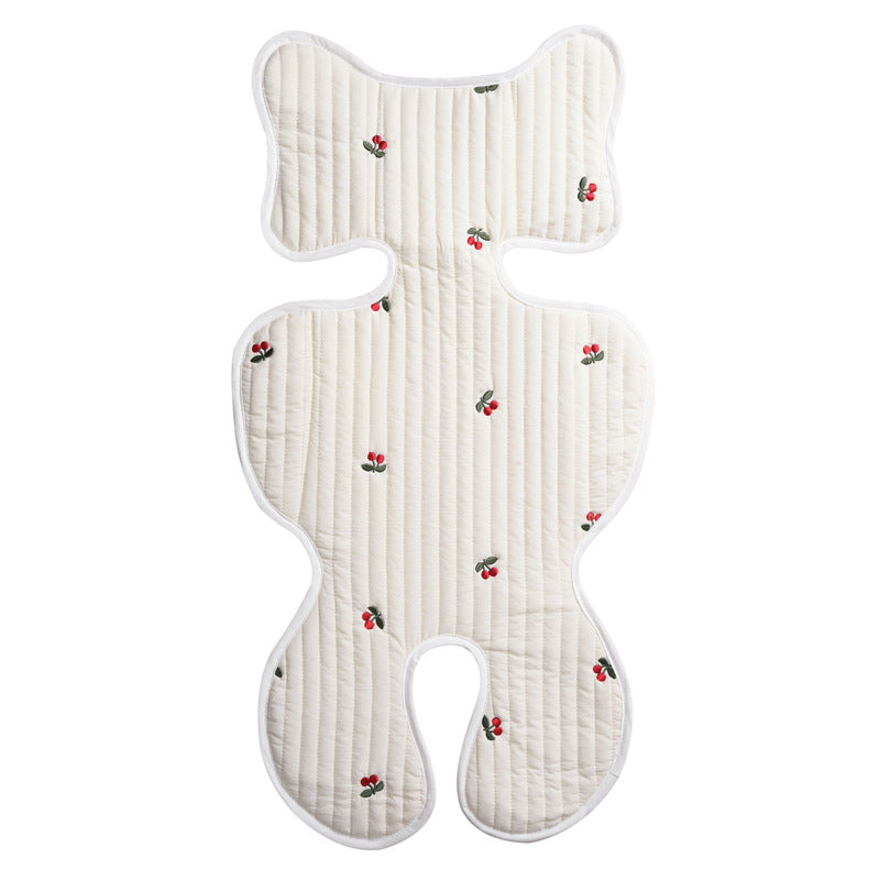 Breathable Cotton Embroidered Seat Cushion