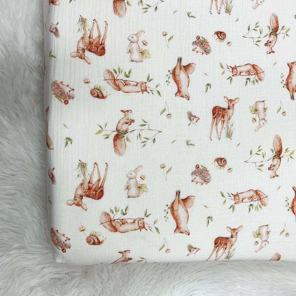 Class Printing A Cotton Crepe Crib