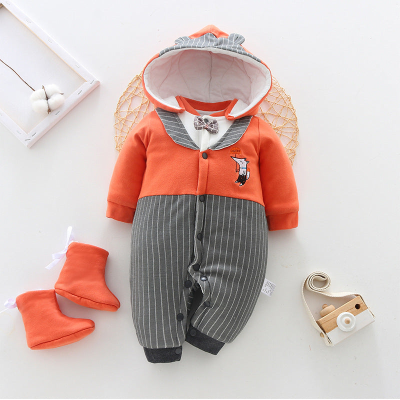 Newborn one-piece thick clothes