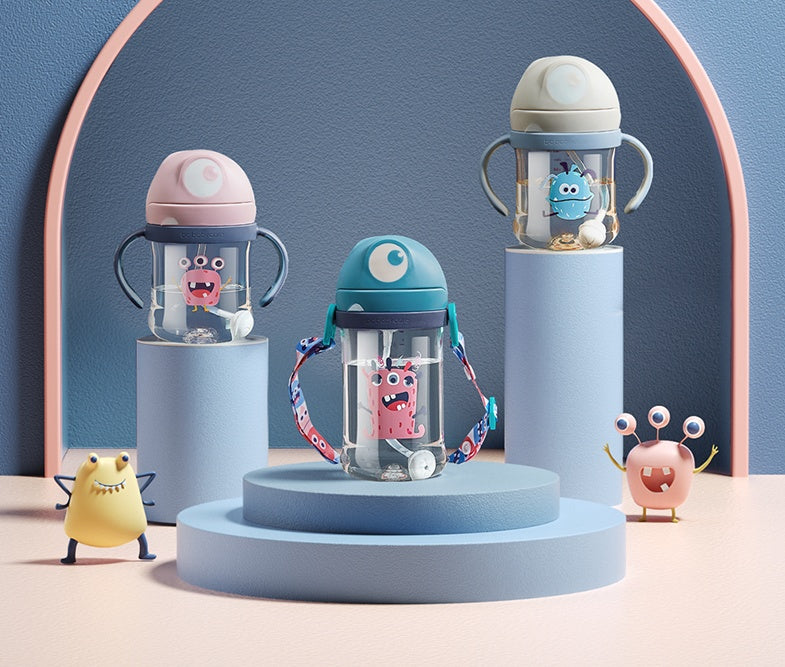 Anti-Choke Straw Baby Water Bottle