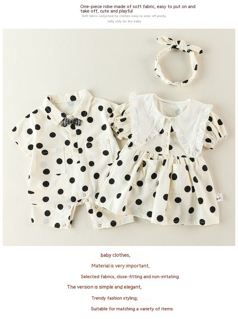 Cotton Newborn Short Sleeve Rompers