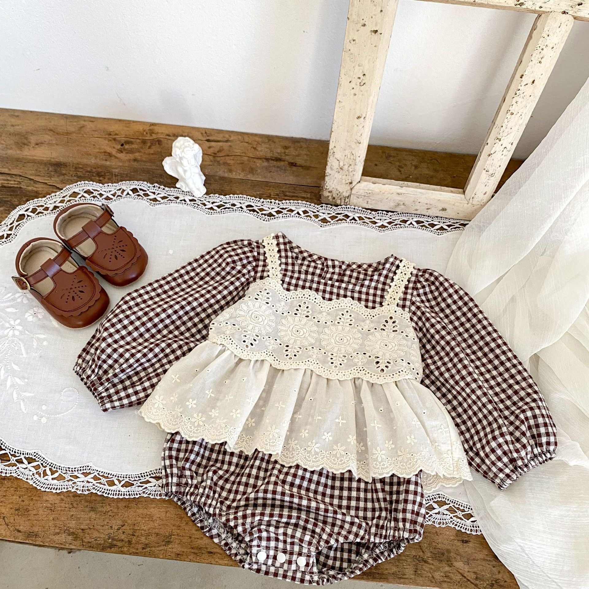 Lace Small Skirt Triangle Rompers