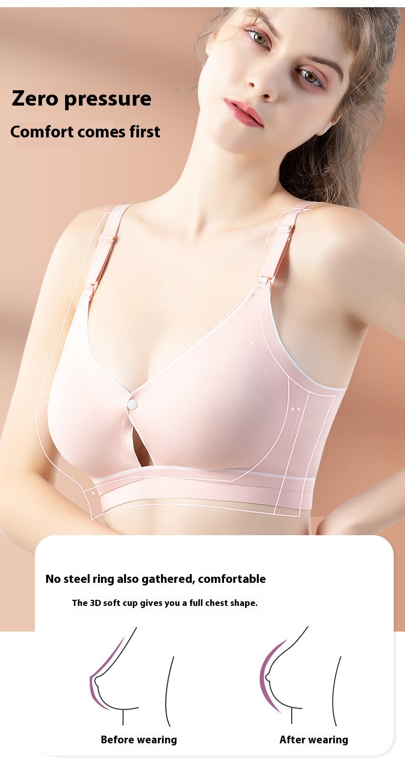 Pregnant Women's High Elastic Nursing Bra