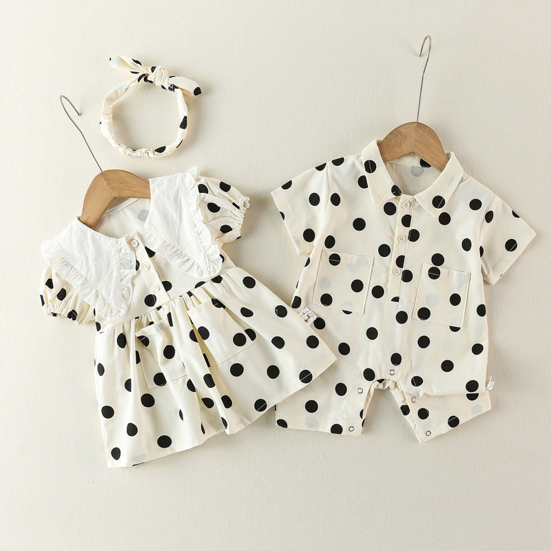 Cotton Newborn Short Sleeve Rompers