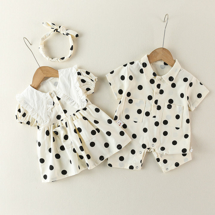 Cotton Newborn Short Sleeve Rompers
