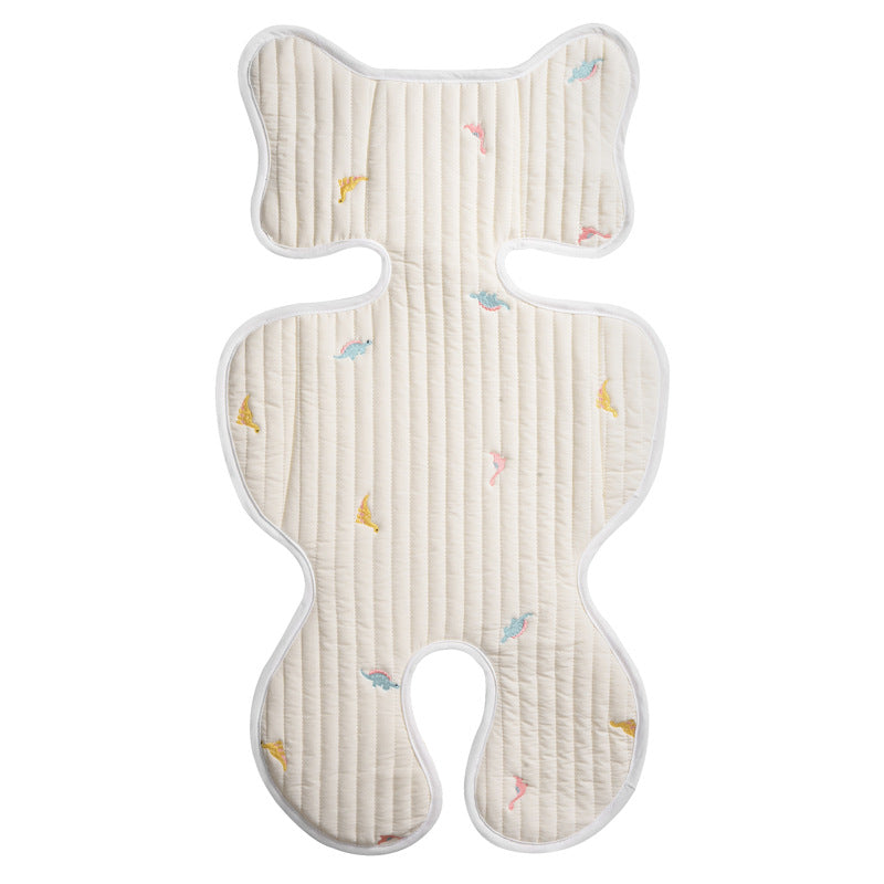 Breathable Cotton Embroidered Seat Cushion