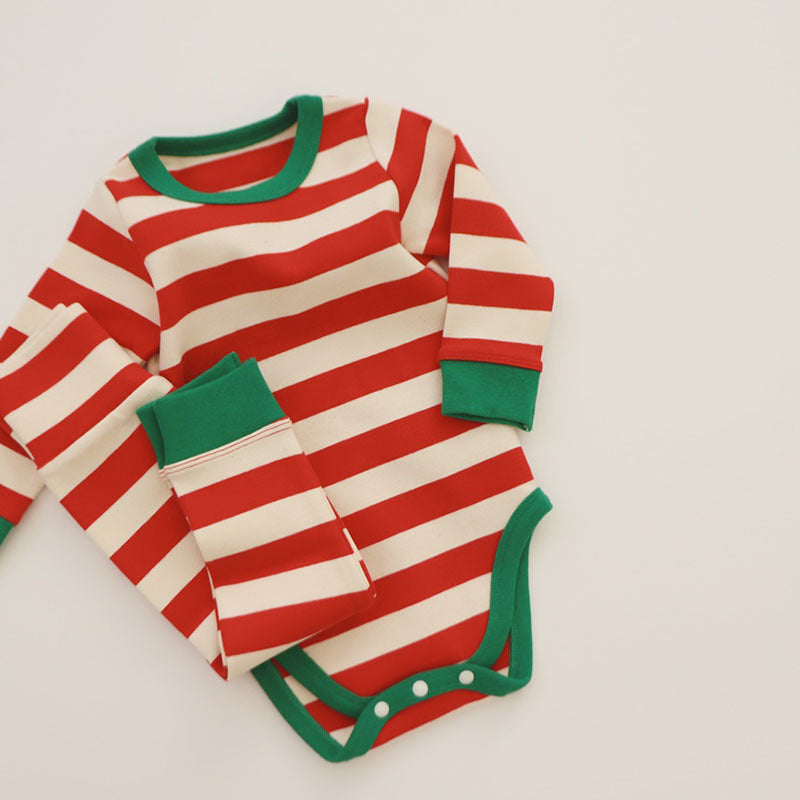 Baby Striped Romper Leggings