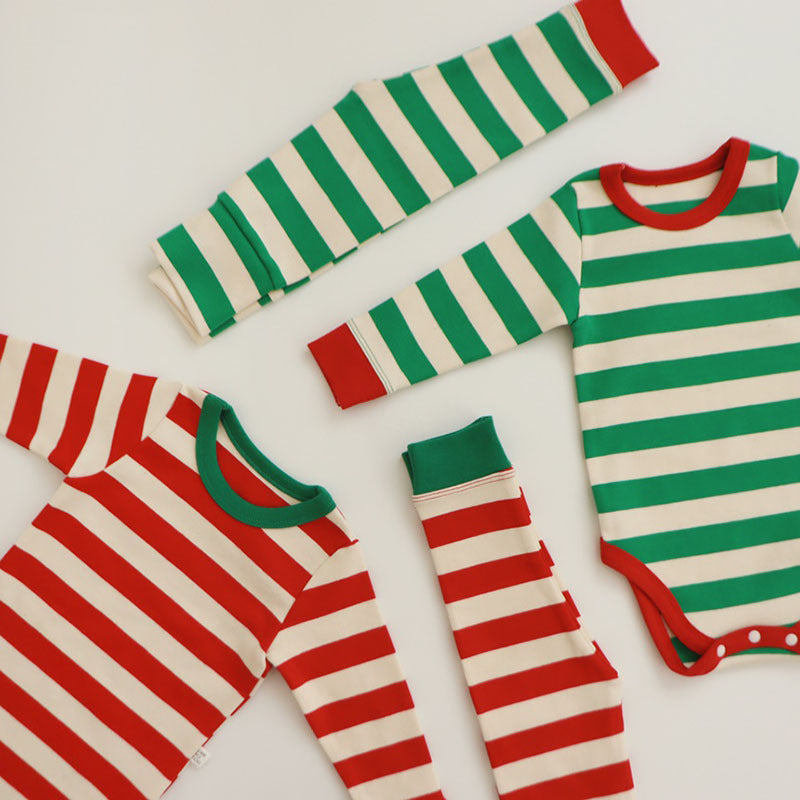 Baby Striped Romper Leggings