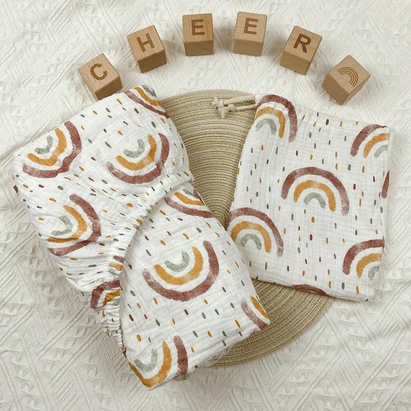 Class Printing A Cotton Crepe Crib