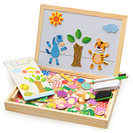 Wooden Magnetic Puzzle Toys Children