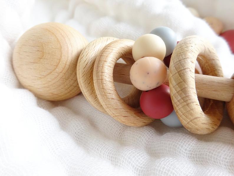 Baby Wooden Rattle Toys