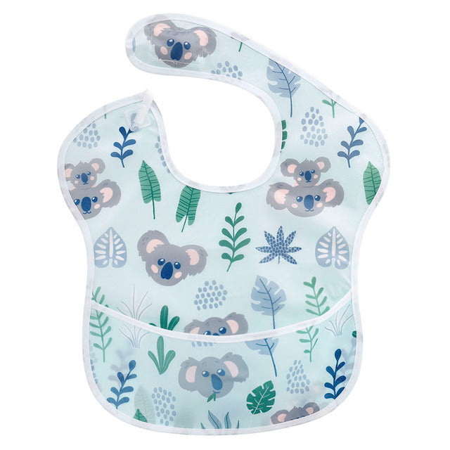 Polyester TPU Coated Waterproof Baby Bibs