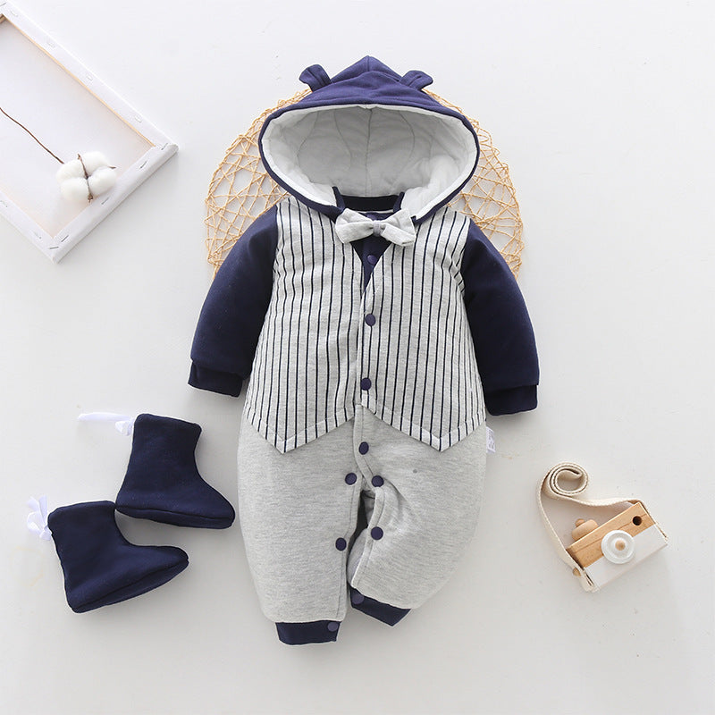 Newborn one-piece thick clothes
