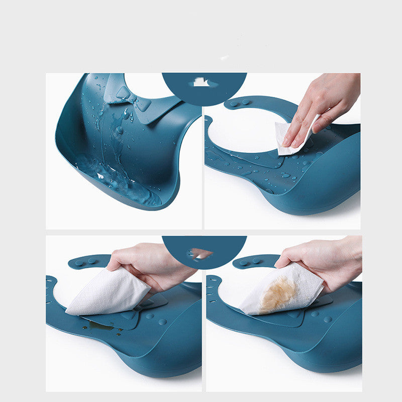 Silicone baby bib