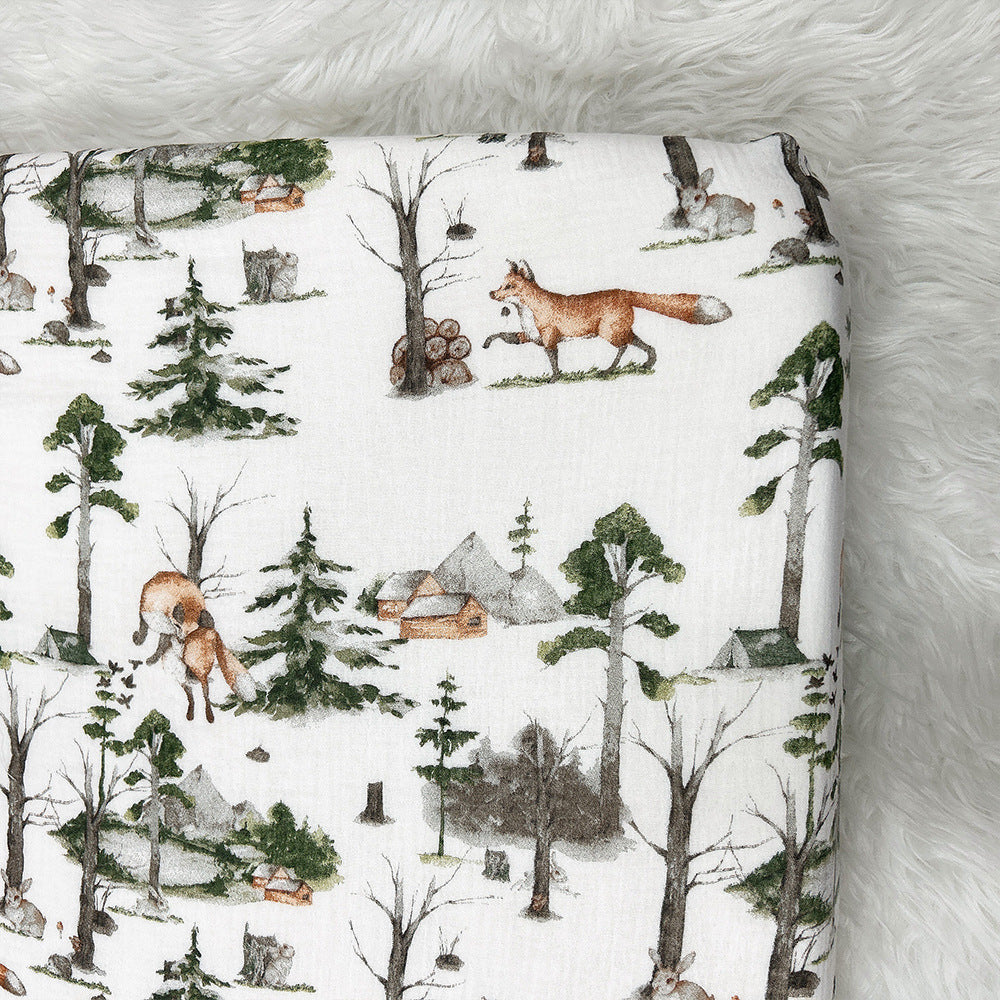 Class Printing A Cotton Crepe Crib