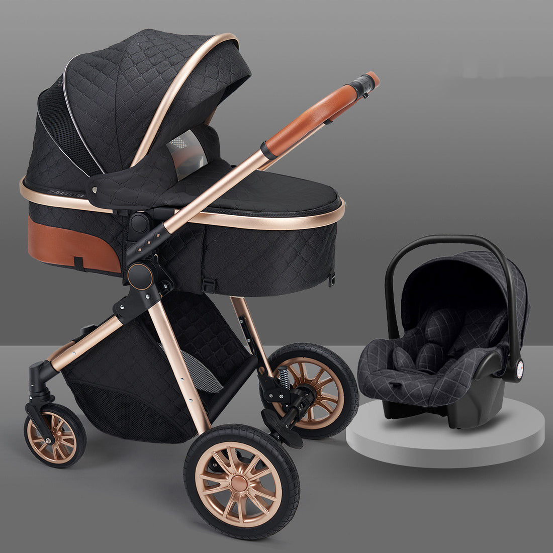 Stylish High View Lightweight Folding Stroller