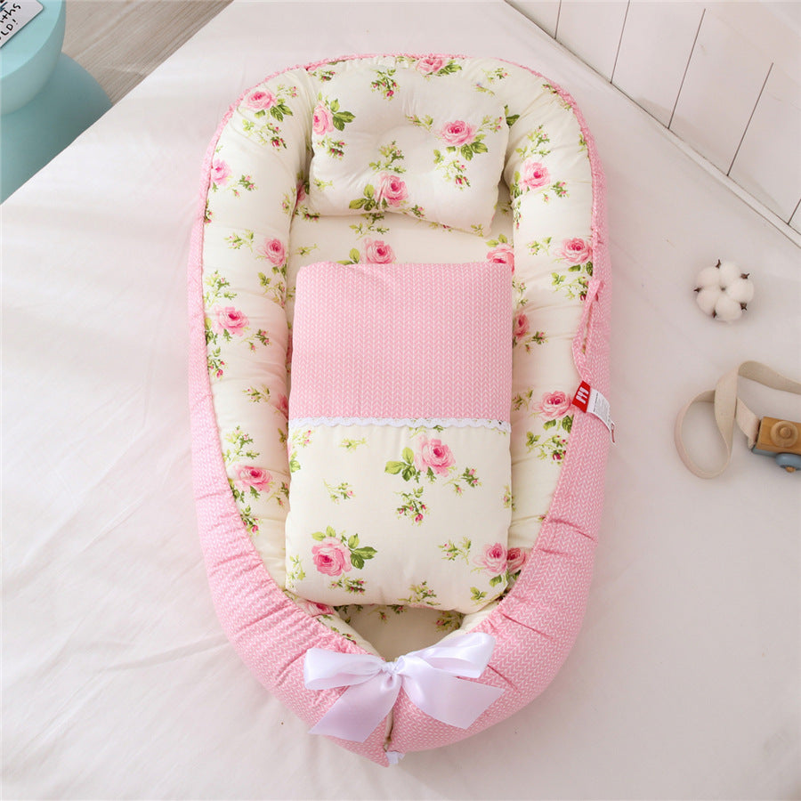 Cotton Breathable Folding Washable Crib