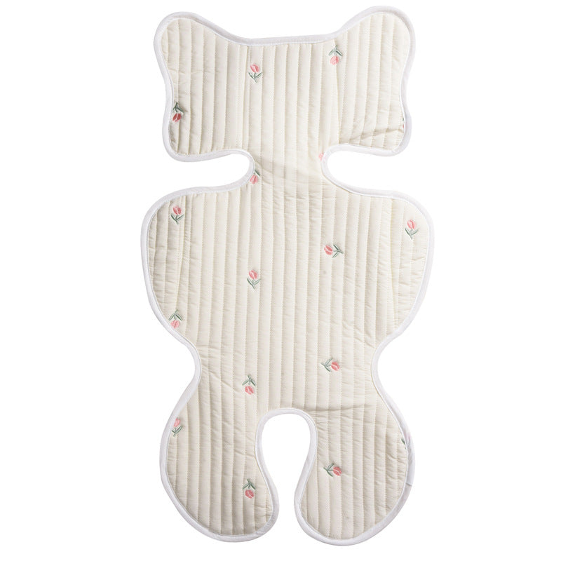 Breathable Cotton Embroidered Seat Cushion