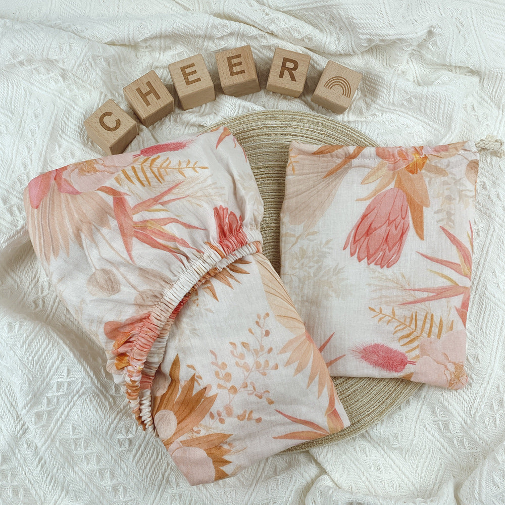 Class Printing A Cotton Crepe Crib