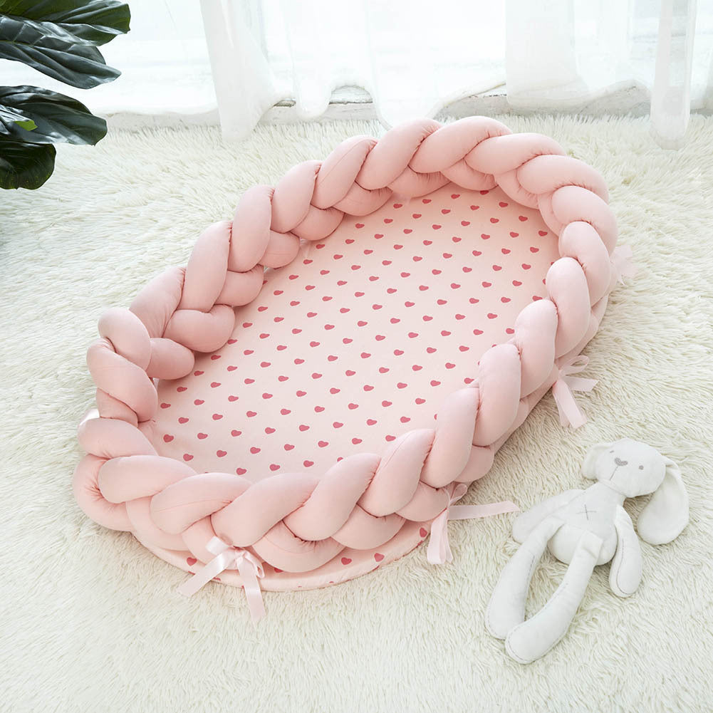 Cotton Woven Folding Portable Crib