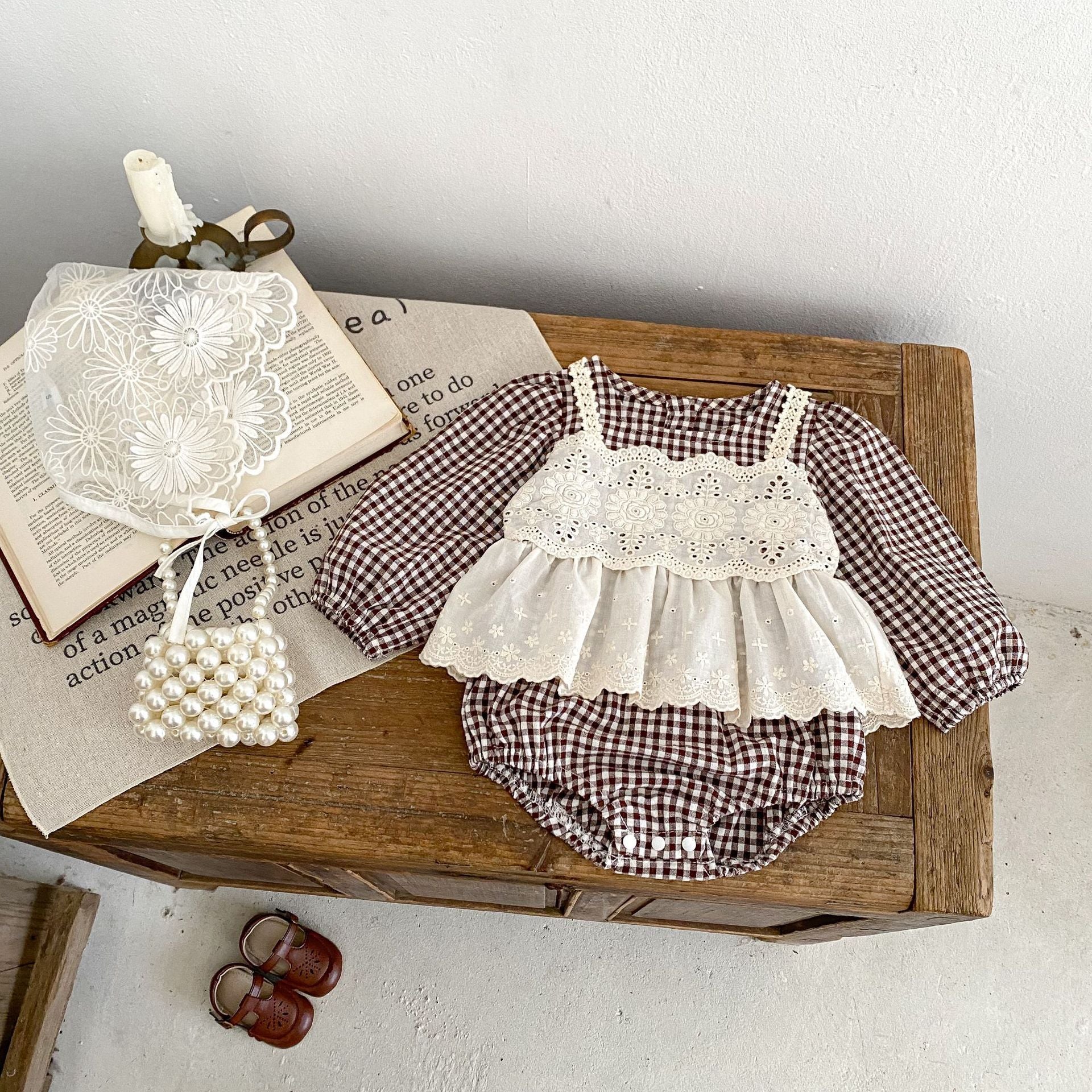 Lace Small Skirt Triangle Rompers