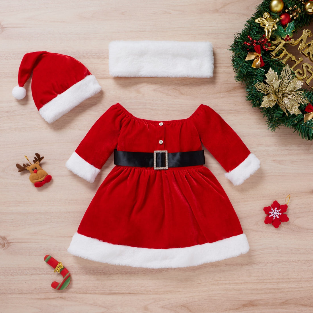 Toddler Baby Girls Christmas Clothes Set