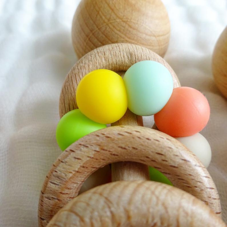 Baby Wooden Rattle Toys