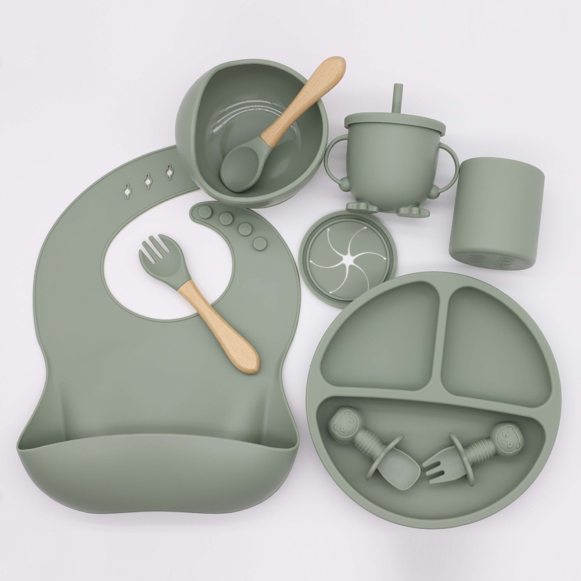 New Baby Silicone Feeding Food Set
