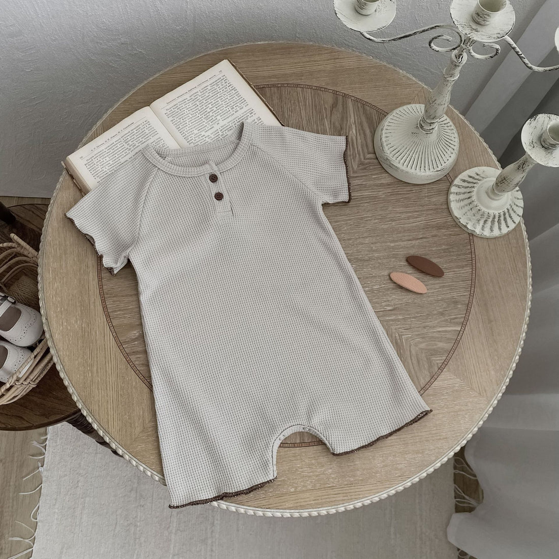 Short Sleeve One-piece Baby Rompers