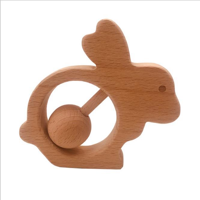 Baby Wooden Rattle Toys