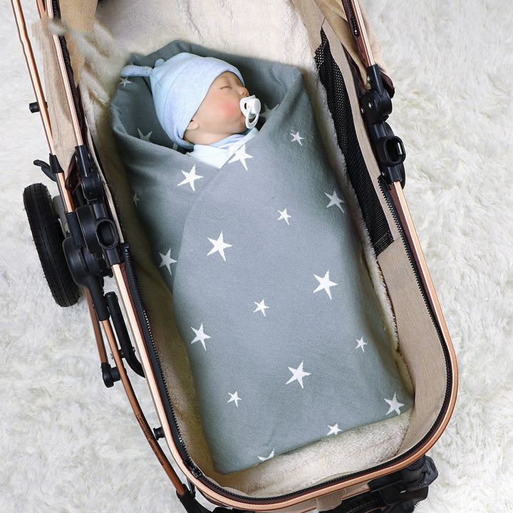 Five-pointed Star Jacquard Baby Stroller Blanket