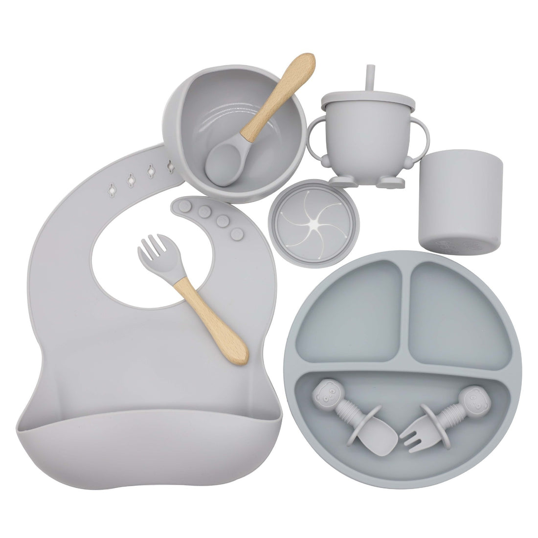 New Baby Silicone Feeding Food Set
