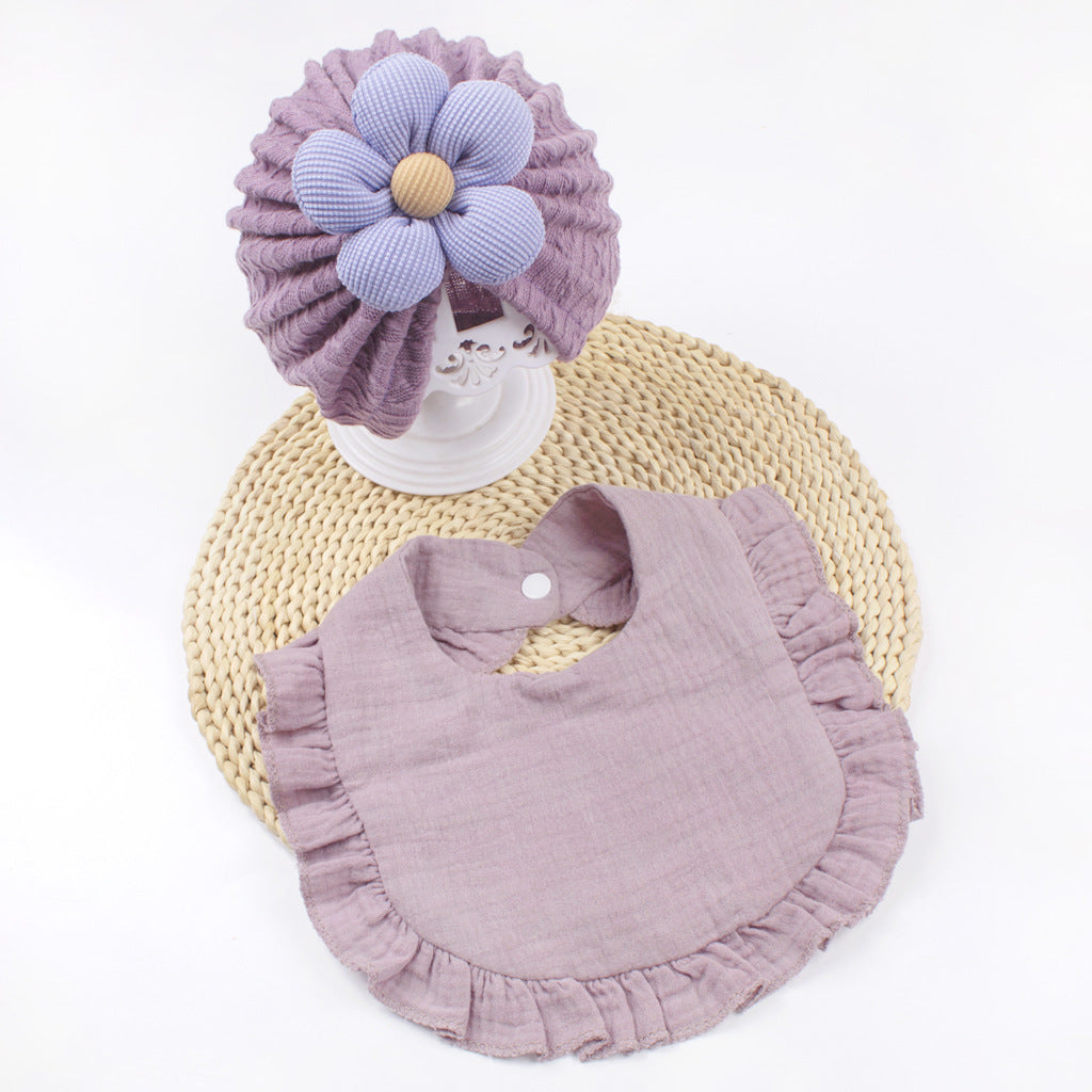 Newborn Baby Hat & Bib Set