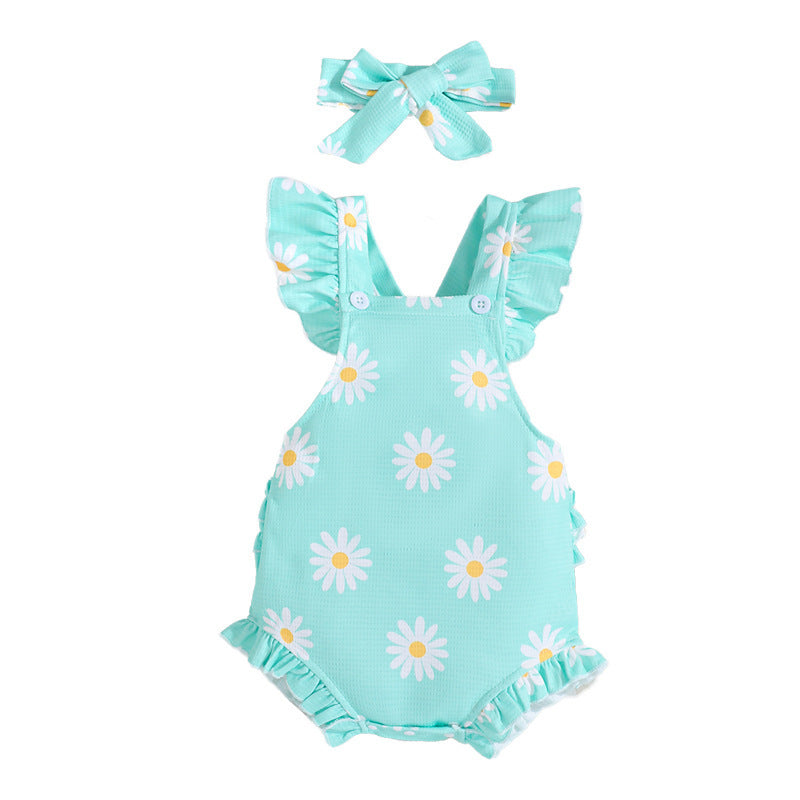 Short Sleeve Casual Rompers