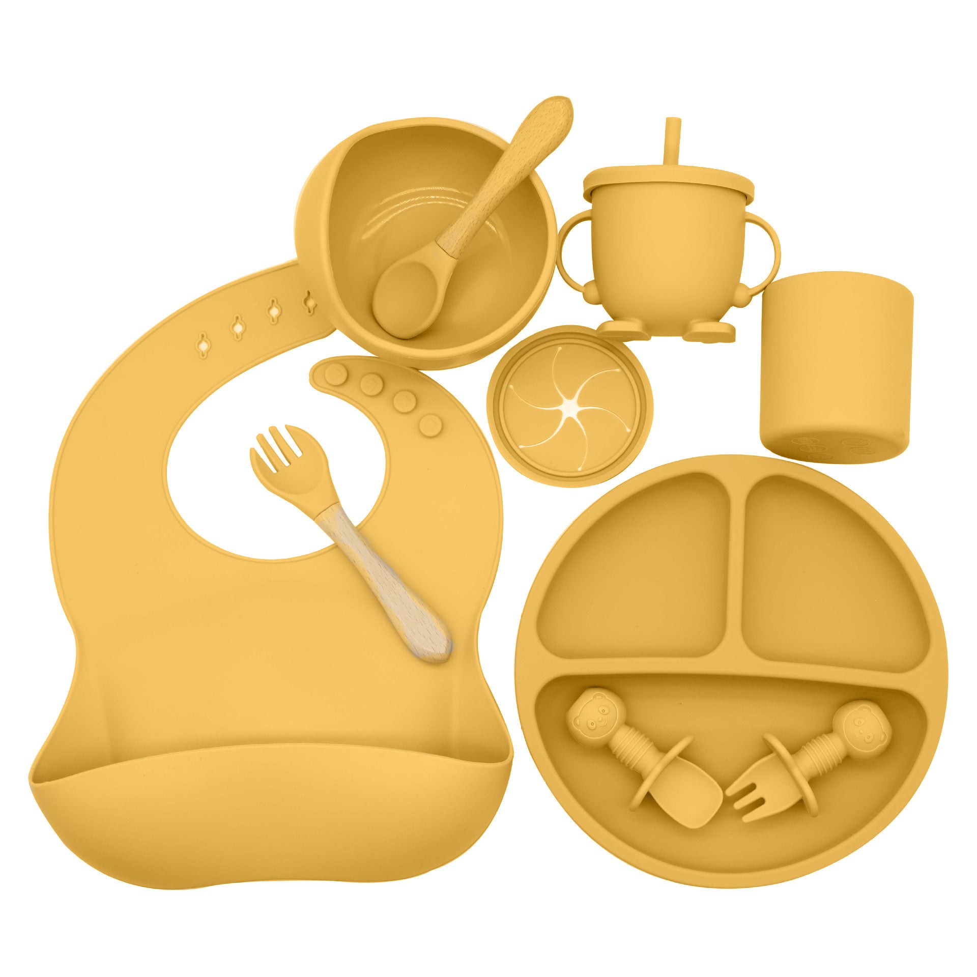 New Baby Silicone Feeding Food Set