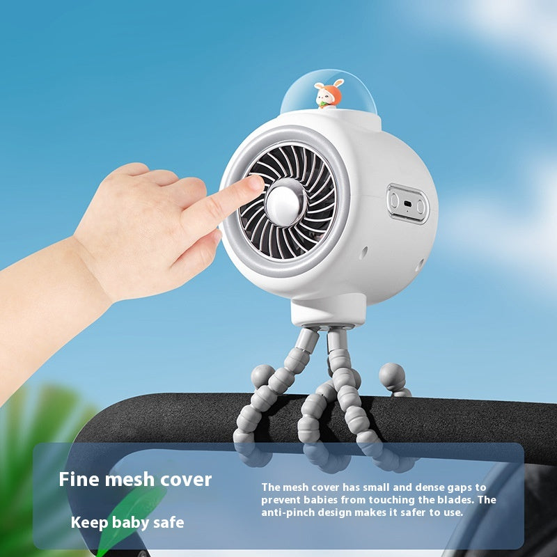 Octopus Little Fan Stroller Shaking Head